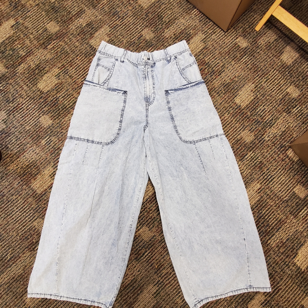 We The Free Shibuya Pull-On Wide-Leg Jeans size S - Picture 4 of 9